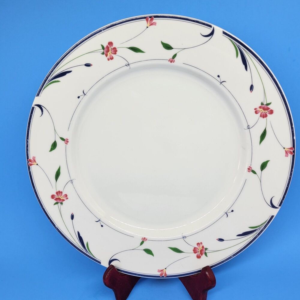 Ranmaru 1430 Ivory Elegance Caprice 12" Floral Chop Plate Round Platter READ DES